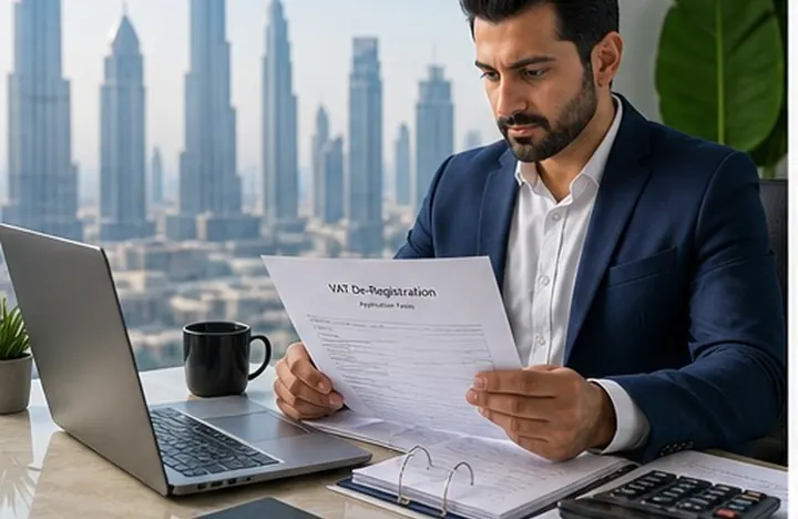 Final VAT return paperwork for a UAE deregistration