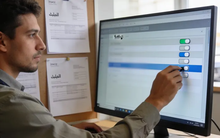 Accounting software being configured with UAE VAT tax codes