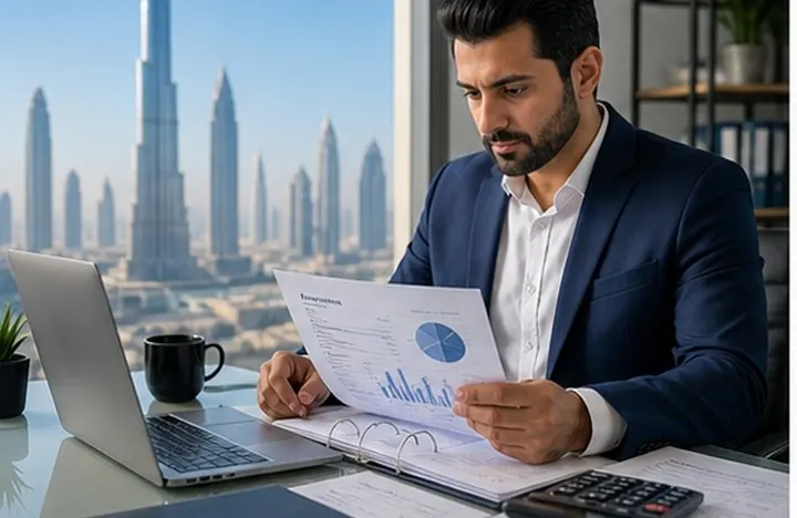 Invoice evidence assembled for a UAE VAT refund claim